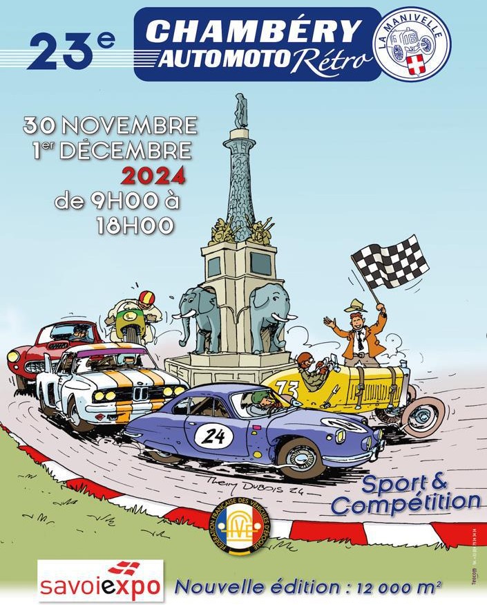 23ème Salon Chambéry Auto-Moto Rétro 30 novembre et 01 décembre 2024